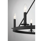 Shoppers Lighting SH10093MBK Penelope Six Light Chandelier, Matte Black Alternate Image 6.jpg