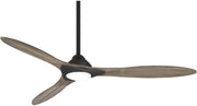 Minka-Aire F868L-CL/DRF Sleek - 3-Blade 60" LED Smart Ceiling Fan, Coal w/ Driftwood Blades Main Image.jpg