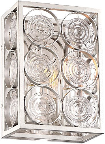 Minka-Lavery 4662-598 Culture Chic Two Light Wall Sconce, Catalina Silver Alternate Image 2.jpg