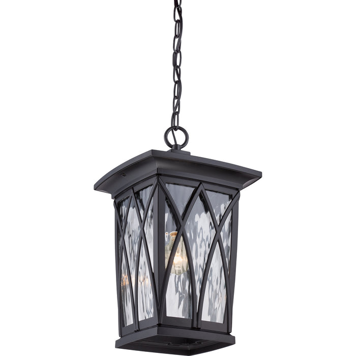 Quoizel GVR1910K Grover One Light Outdoor Hanging Lantern, Mystic Black Alternate Image 2.jpg