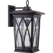 Quoizel GVR8410K Grover One Light Outdoor Wall Lantern, Mystic Black Main Image.jpg