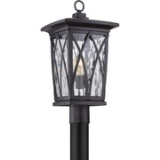 Quoizel GVR9010K Grover One Light Outdoor Post Mount, Mystic Black Alternate Image 2.jpg