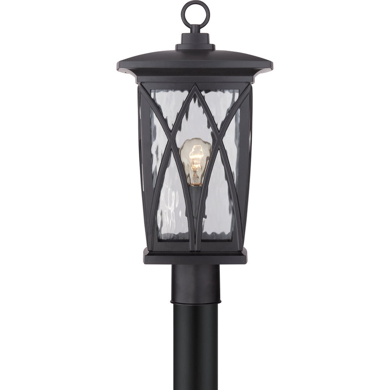 Quoizel GVR9010K Grover One Light Outdoor Post Mount, Mystic Black Alternate Image 3.jpg