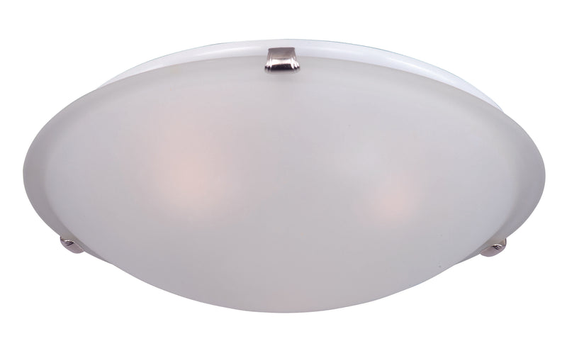 Maxim 2681FTSN Malaga Three Light Flush Mount, Satin Nickel Main Image.jpg