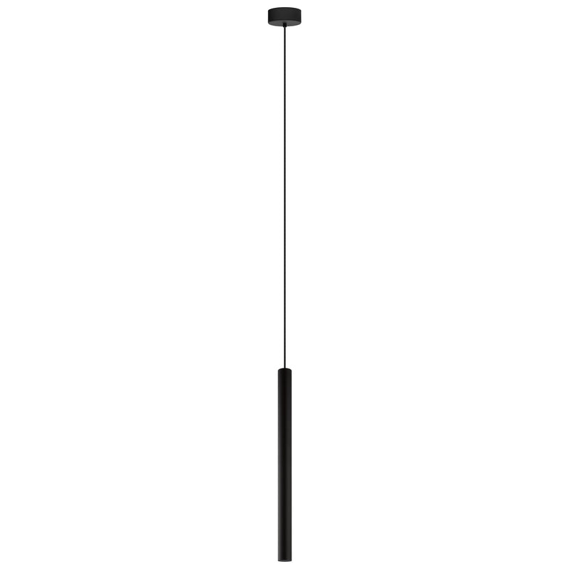 EGLO 62542A Tortoreto 1 x 6.9W LED Single Tube Pendant w/ Matte Black Finish Main Image.jpg
