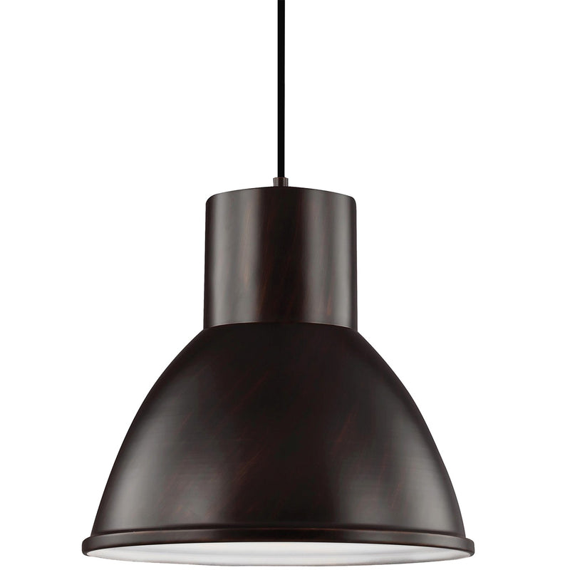 Generation Lighting 6517401-710 Division Street One Light Pendant, Bronze Main Image.jpg