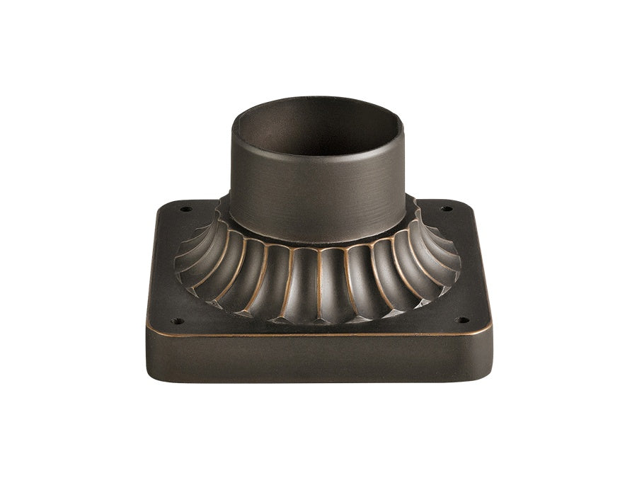 Kichler 9592RZ Accessory Pedestal Mount, Rubbed Bronze Main Image.jpg