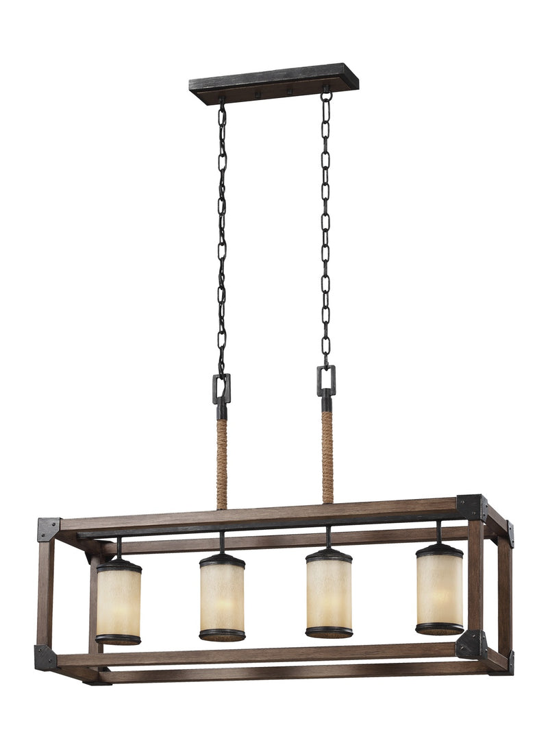 Generation Lighting 6613304-846 Dunning Four Light Island Pendant, Stardust Alternate Image.jpg