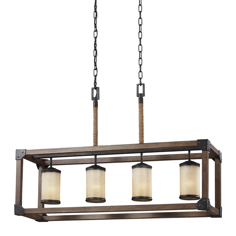 Generation Lighting 6613304-846 Dunning Four Light Island Pendant, Stardust Main Image.jpg