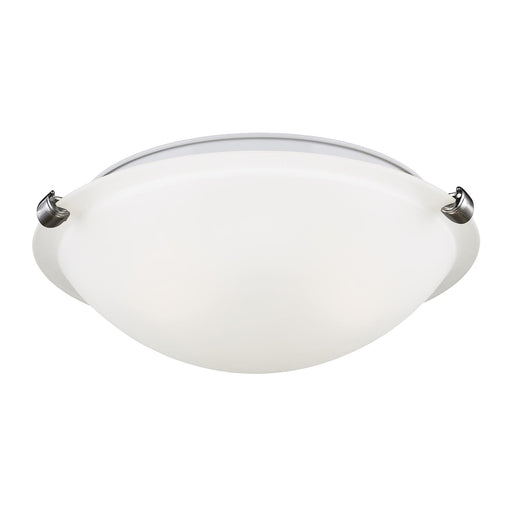 Generation Lighting 7543502-962 Clip Ceiling Flush Mount Two Light Flush Mount, Brushed Nickel Main Image.jpg