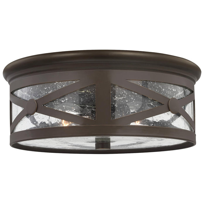 Generation Lighting 7821402-71 Outdoor Ceiling Two Light Outdoor Flush Mount, Antique Bronze Main Image.jpg