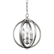 Visual Comfort Studio F3059/3PN Corinne Three Light Pendant, Polished Nickel Alternate Image.jpg