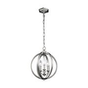 Visual Comfort Studio F3059/3PN Corinne Three Light Pendant, Polished Nickel Main Image.jpg