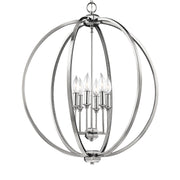 Visual Comfort Studio F3061/6PN Corinne Six Light Pendant, Polished Nickel Alternate Image.jpg