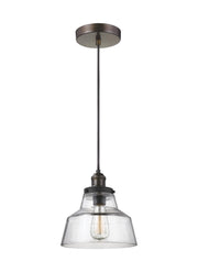Visual Comfort Studio P1348PAGB/DWZ Baskin One Light Pendant, Painted Aged Brass / Dark Weathered Zinc Main Image.jpg