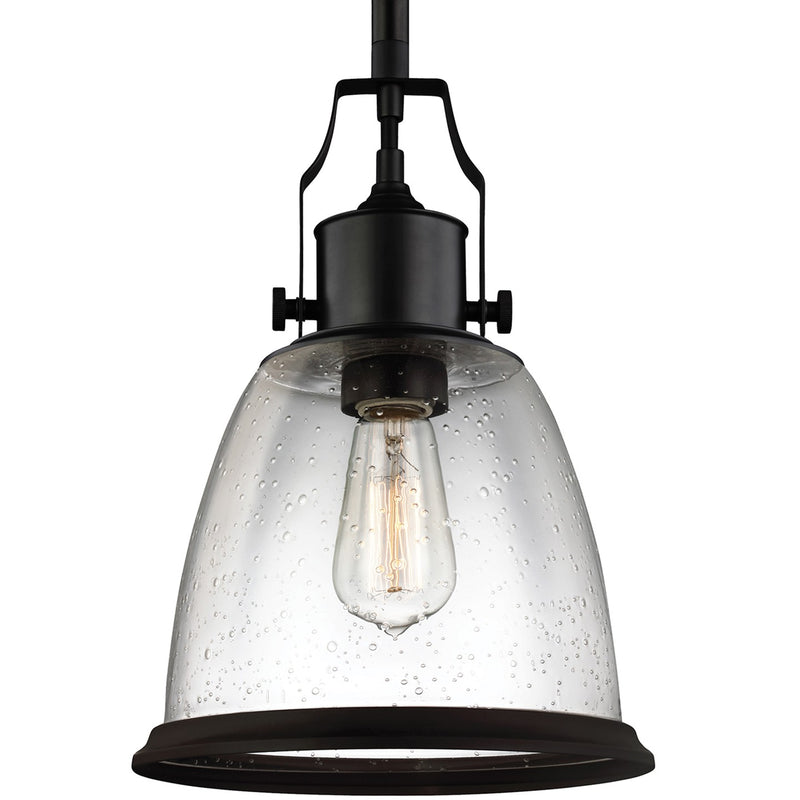 Generation Lighting P1355ORB Hobson One Light Pendant, Oil Rubbed Bronze Main Image.jpg