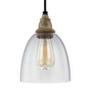 Generation Lighting P1394DFW/DWZ Matrimonio One Light Pendant, Driftwood / Dark Weathered Zinc Main Image.jpg