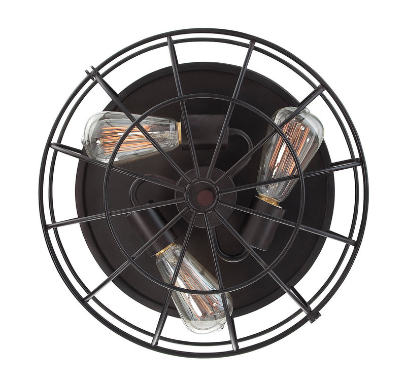 Savoy House 6-8074-15-13 Three Light Flush Mount, English Bronze (3)