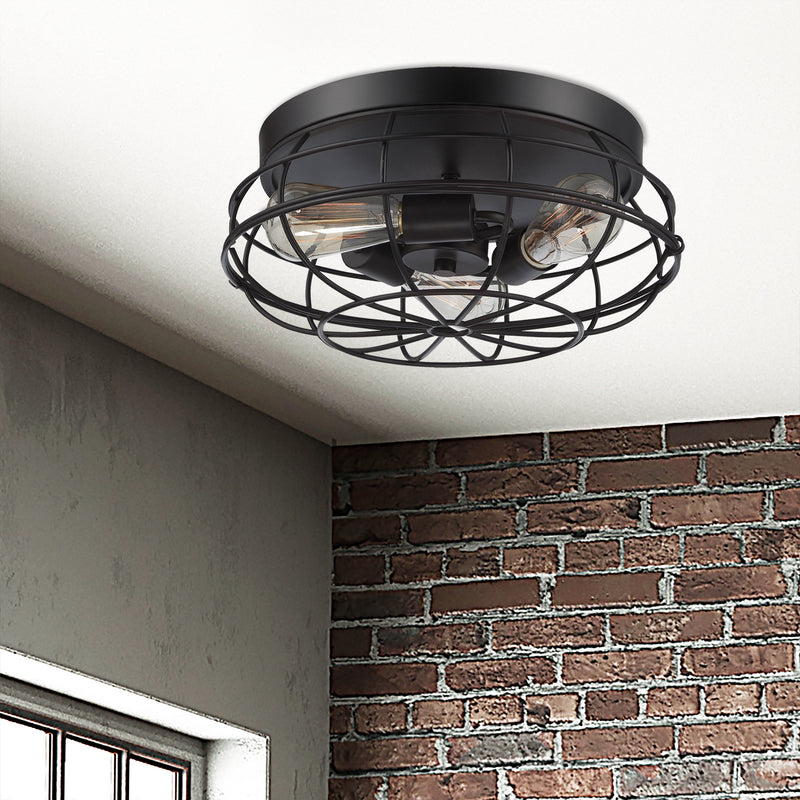 Savoy House 6-8074-15-13 Three Light Flush Mount, English Bronze (4)