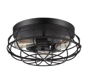 Savoy House 6-8074-15-13 Three Light Flush Mount, English Bronze