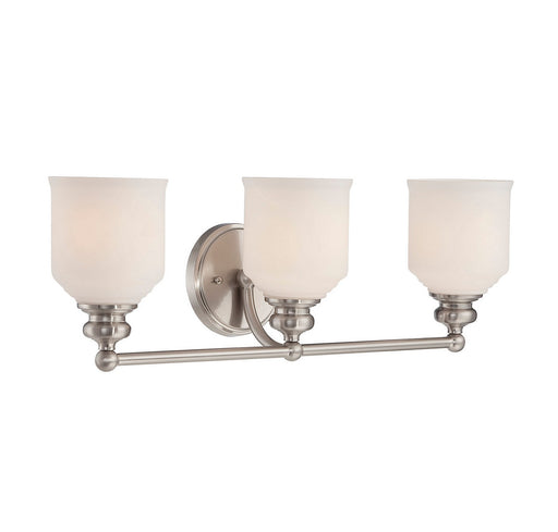 Savoy House 8-6836-3-SN Three Light Bath Bar, Satin Nickel (2)