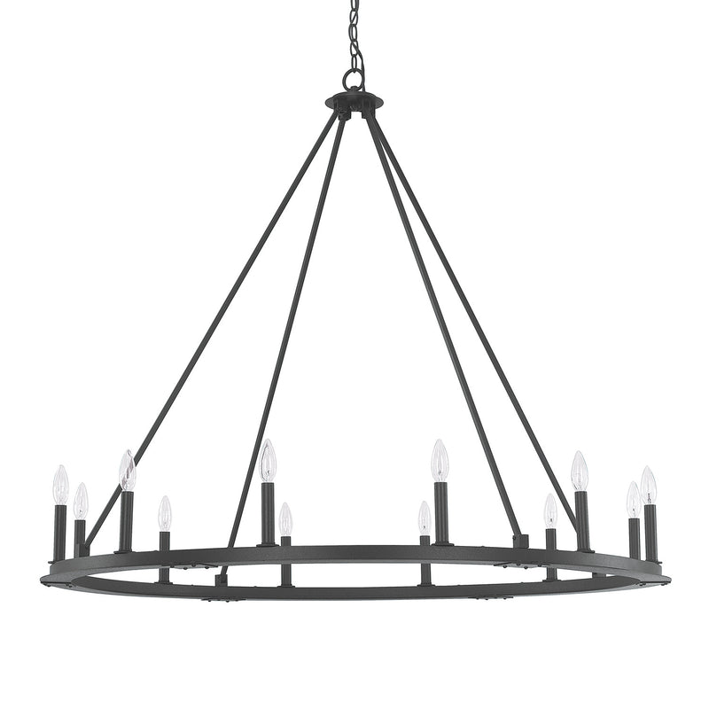 Capital Lighting 4912BI-000 Pearson 12 Light Chandelier, Black Iron Main Image.jpg