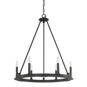 Capital Lighting 4916BI-000 Pearson Six Light Chandelier, Black Iron Main Image.jpg