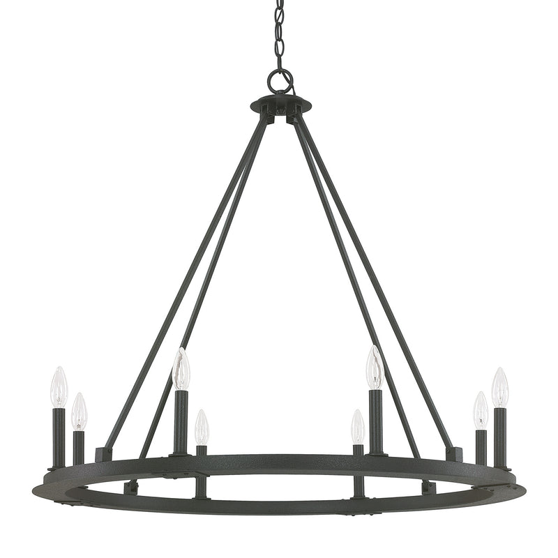 Capital Lighting 4918BI-000 Pearson Eight Light Chandelier, Black Iron Main Image.jpg