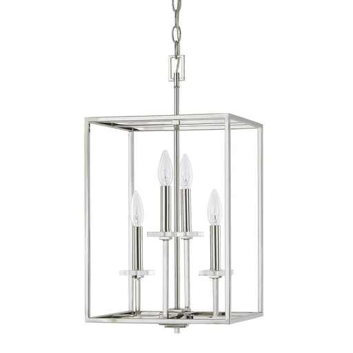Capital Lighting 7001PN Morgan Four Light Foyer Pendant, Polished Nickel Main Image.jpg