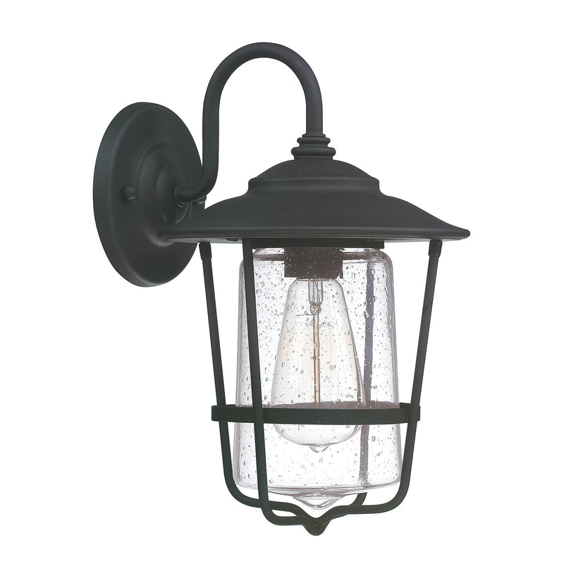 Capital Lighting 9601BK Creekside One Light Outdoor Wall Lantern, Black Main Image.jpg