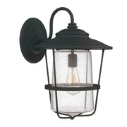 Capital Lighting 9603BK Creekside One Light Outdoor Wall Lantern, Black Main Image.jpg