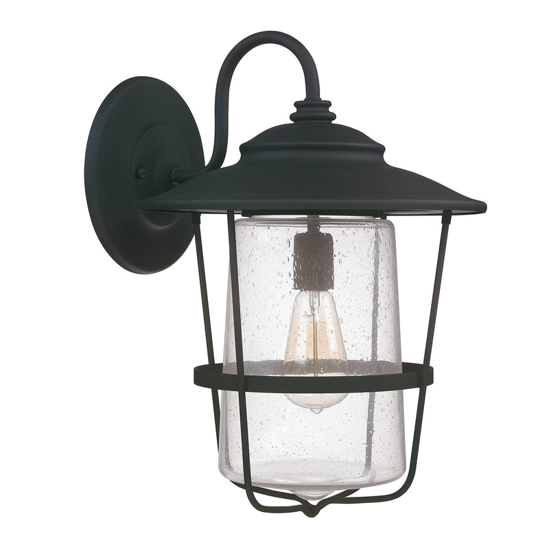 Capital Lighting 9603BK Creekside One Light Outdoor Wall Lantern, Black Main Image.jpg