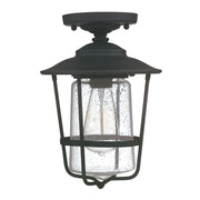 Capital Lighting 9607BK Creekside One Light Outdoor Flush Mount, Black Main Image.jpg