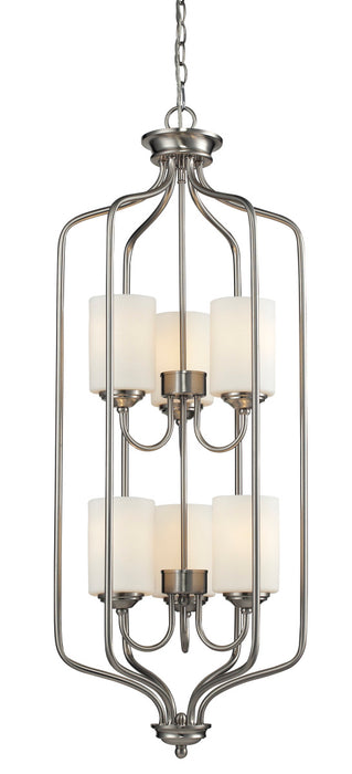 Z-Lite 434-40-BN Cardinal Six Light Pendant, Brushed Nickel Main Image.jpg