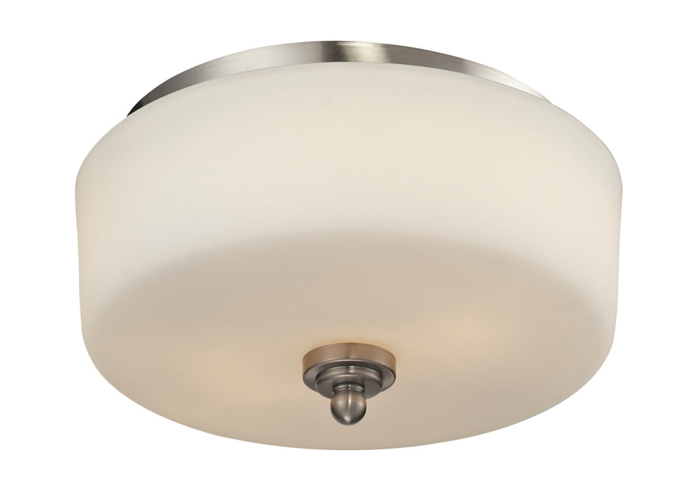 Z-Lite 434-F2-BN Cardinal Two Light Flush Mount, Brushed Nickel Main Image.jpg