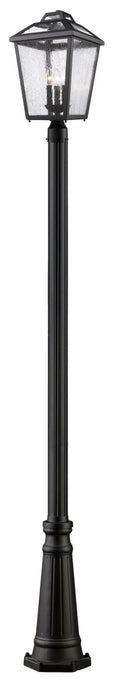 Z-Lite 539PHBR-519P-BK Bayland Three Light Outdoor Post Mount, Black Main Image.jpg