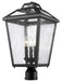 Z-Lite 539PHBR-BK Bayland Three Light Outdoor Post Mount, Black Main Image.jpg