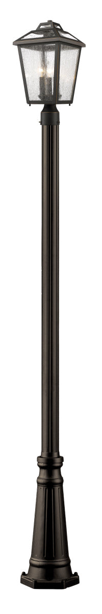 Z-Lite 539PHMR-519P-ORB Bayland Three Light Outdoor Post Mount, Oil Rubbed Bronze Main Image.jpg