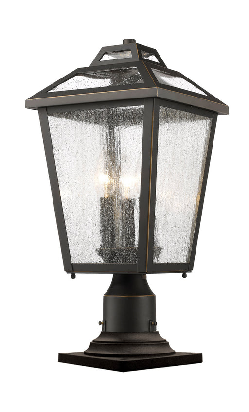 Z-Lite 539PHMR-533PM-ORB Bayland Three Light Outdoor Pier Mount, Oil Rubbed Bronze Main Image.jpg