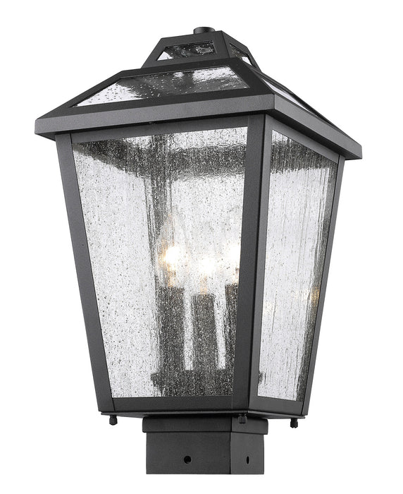 Z-Lite 539PHMS-BK Bayland Three Light Outdoor Post Mount, Black Main Image.jpg