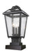 Z-Lite 539PHMS-SQPM-BK Bayland Three Light Outdoor Pier Mount, Black Main Image.jpg