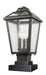 Z-Lite 539PHMS-SQPM-ORB Bayland Three Light Outdoor Pier Mount, Oil Rubbed Bronze Main Image.jpg