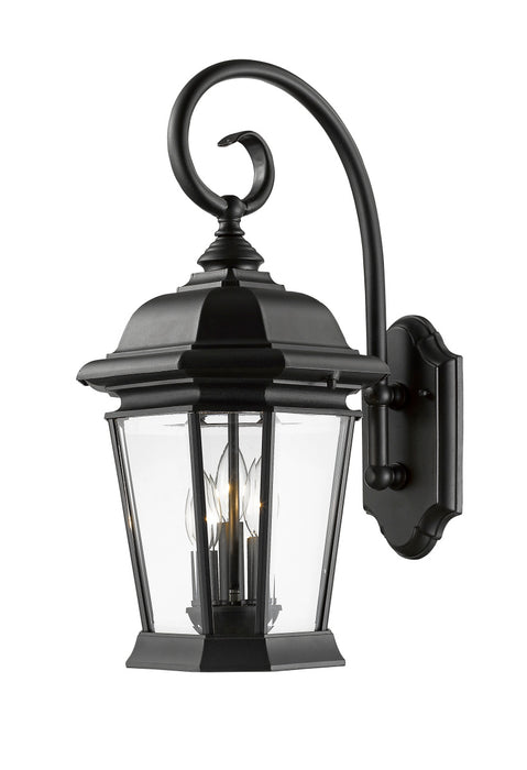 Z-Lite 541B-BK Melbourne Three Light Outdoor Wall Mount, Black Main Image.jpg