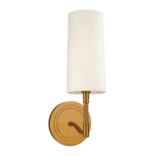 Hudson Valley 361-AGB Dillon One Light Wall Sconce, Aged Brass Main Image.jpg