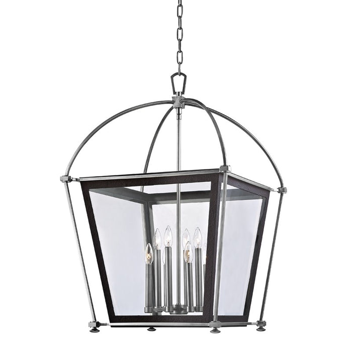 Hudson Valley 3624-PN Hollis Eight Light Pendant, Polished Nickel Main Image.jpg