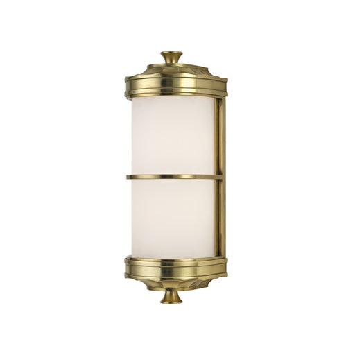 Hudson Valley 3831-AGB Albany One Light Wall Sconce, Aged Brass Main Image.jpg