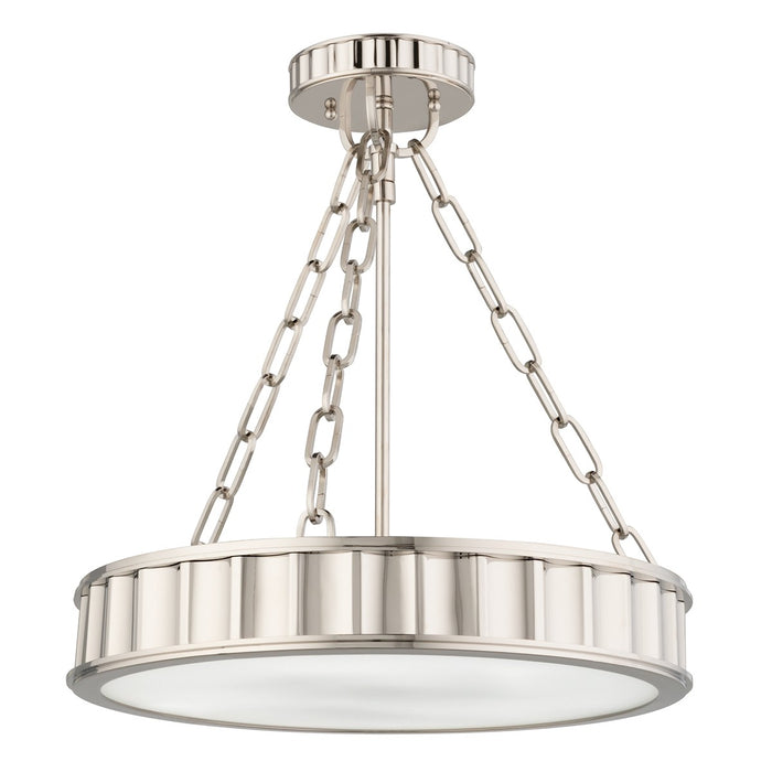 Hudson Valley 901-PN Middlebury Three Light Semi Flush Mount, Polished Nickel Main Image.jpg