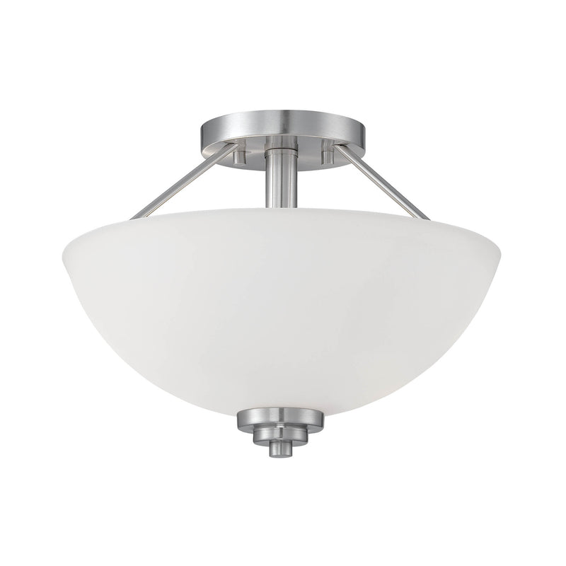 Millennium 3152-SN Durham Two Light Semi-Flush Mount, Satin Nickel Main Image.jpg