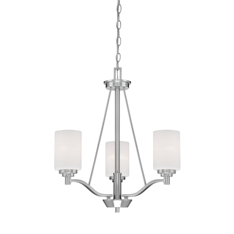 Millennium 3153-SN Durham Three Light Chandelier, Satin Nickel Main Image.jpg