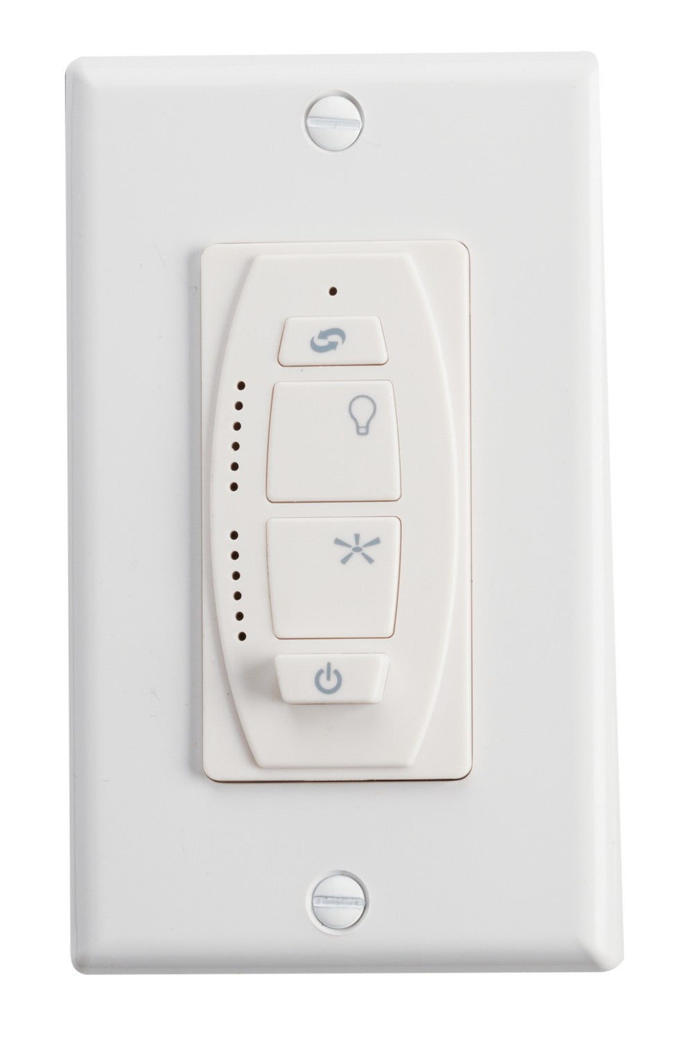 Kichler 370036WHTR 6 Speed DC Wall Transmitter, White Material (Not Painted) (2)